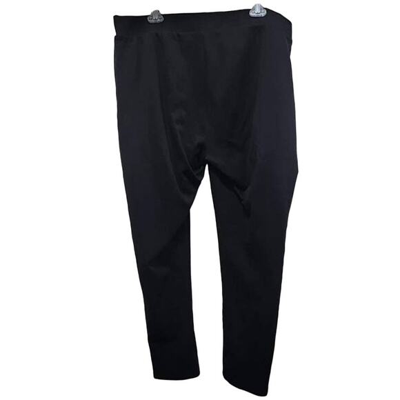 Lane Bryant Women's Black Gold Studded Down Sides Pull-on Hi-Rise Stretch Pants - Picture 2 of 6